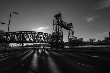 The "De Hef" Bridge in Rotterdam, Netherlands