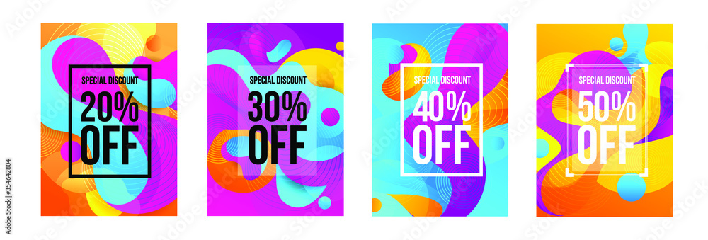 Poster vector illustration. modern design frame for text. background for the elements of graphics for sales