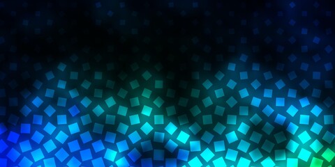 Dark Blue, Green vector texture in rectangular style. Rectangles with colorful gradient on abstract background. Pattern for business booklets, leaflets