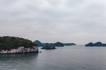 Mountains in Ha Long Bay, Vietnam