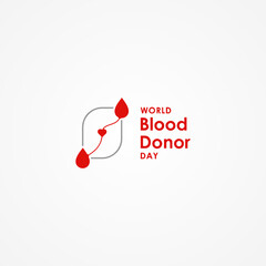 Happy World Blood Donor Day Vector Design Illustration For Celebrate Moment