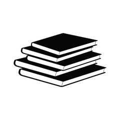 Stack of book icon. Book icon vector illustration on white background. eps 10
