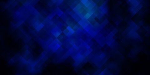 Obraz premium Dark BLUE vector texture in rectangular style.