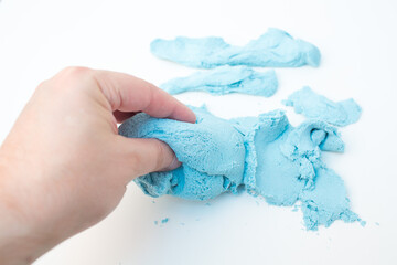 Kinetic sand - modern toy for children development