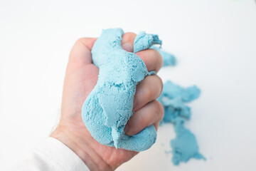 Kinetic sand - modern toy for children development