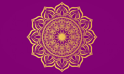 Luxury Floral Mandala Ornament Design Background