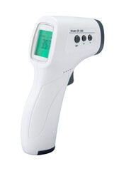 An infrared thermometer is a thermometer which infers temperature from a portion of the thermal radiation sometimes called black-body radiation emitted by the object being measured.