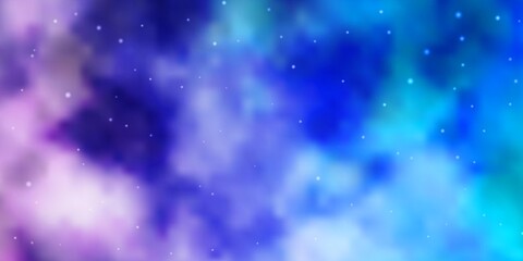 Fototapeta premium Light Pink, Blue vector background with colorful stars. Colorful illustration in abstract style with gradient stars. Pattern for websites, landing pages.