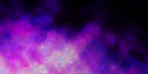Dark Purple, Pink vector layout with lines, triangles.