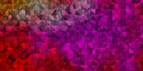 Light Pink, Yellow vector pattern with polygonal style.