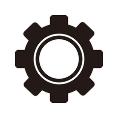 Gear icon vector illustration sign