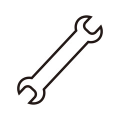 wrench icon vector illustration sign