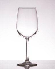 copa de vino hacia
