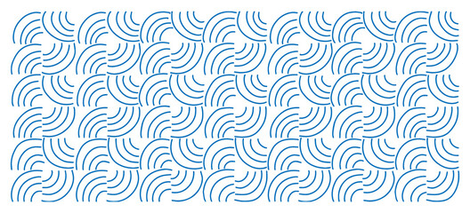 Abstract blue geometric seamless pattern background. Vector illustration.