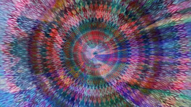 Slow Motion Dreamlike Psychedelic Blur footage background of motion surface of trendy colorful original Abstraction Art pattern flow. Moving Seamless loop psychotherapy.