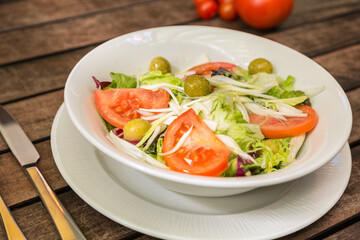 Mixed vegan salad