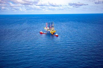 oil platform in the sea