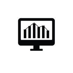Graph Report Statistics of business vector icon