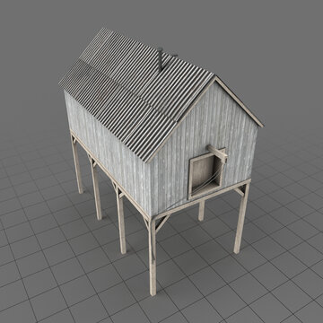Suspended barn