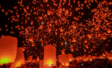 Sky Lantern Festival, Chiang mai, Thailand