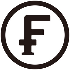 The Swiss Franc currency symbol