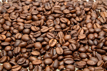 roasted coffee beans, can be used as a background