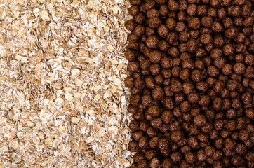 Variety of cold cereals, quick breakfast for kids