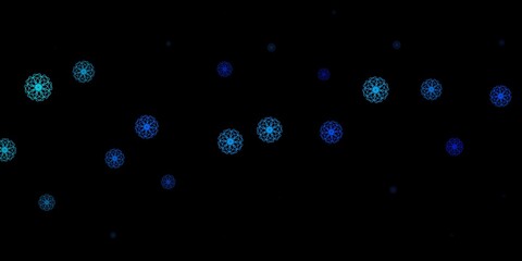 Dark Pink, Blue vector background with random forms.