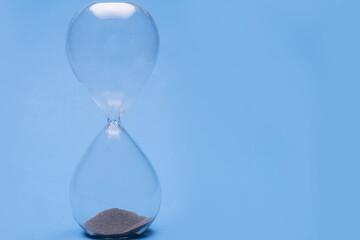 Antique hour glass used for keeping and measuring time