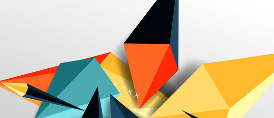 Trendy simple triangle abstract background, dynamic motion concept. Vector Illustration For Wallpaper, Banner, Background, Card, Book Illustration, landing page