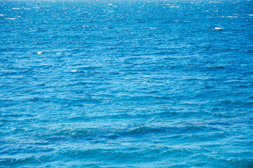 Abstract sea background ripple surface of blue water
