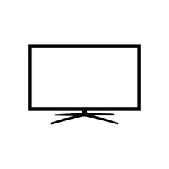 Smart Tv Flat Vector Icon. TV with remote control icon. eps 10