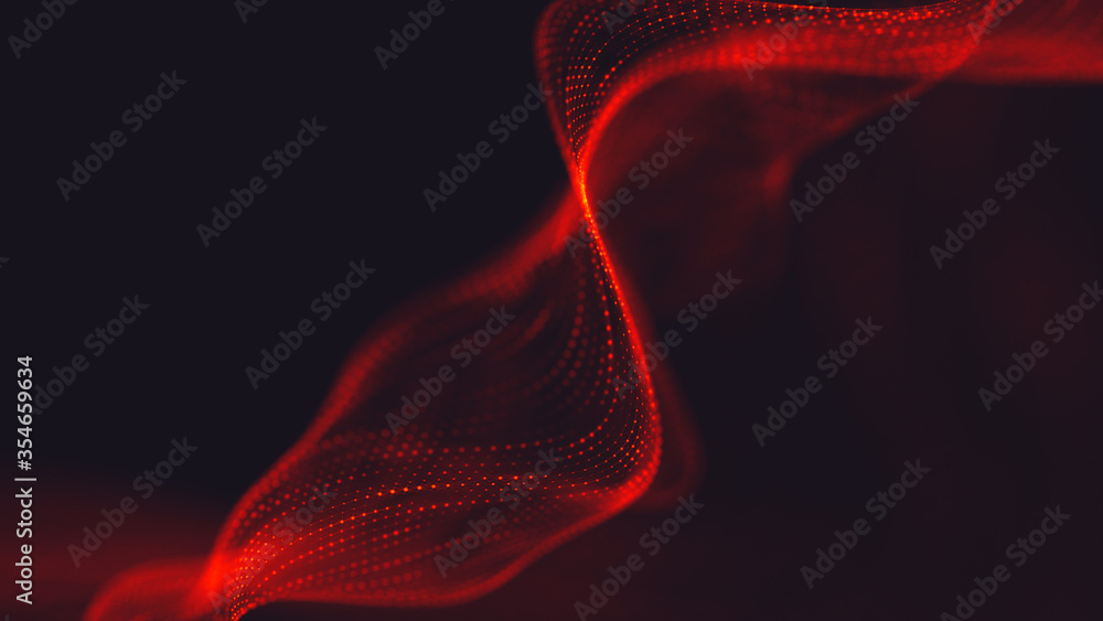 Poster abstract polygonal space low poly dark background with connecting dots and lines. connection structu