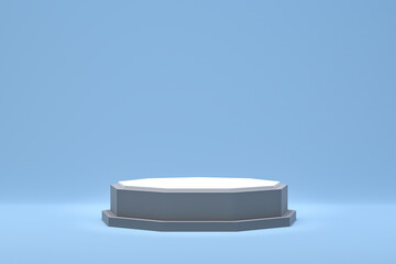 3d rendering,Podium minimal abstract background for cosmetic product presentation, Abstract geometric shape