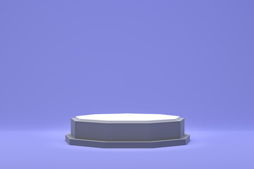 3d rendering,Podium minimal abstract background for cosmetic product presentation, Abstract geometric shape