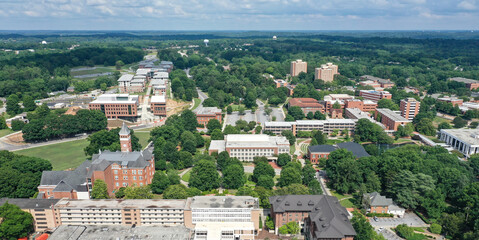 Aerial view of Clemson South Carolina