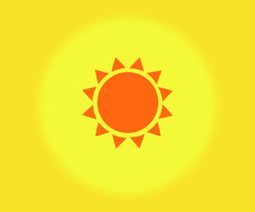 sun icon vector illustration