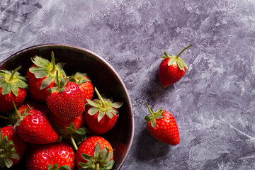 Strawberries in a bowl
