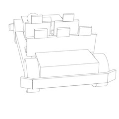 car structure sketch vector