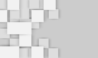 Abstract. Embossed paper square white background. light and shadow .Vector.