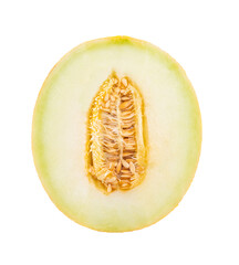 cantaloupe melon isolated on white background