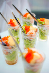 Shrimp japanese style canape salad