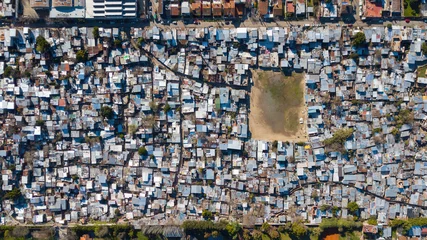 Fototapeten Aerial view of the villa, la cava, located in san isidro, Buenos Aires, Argentina. © fernando