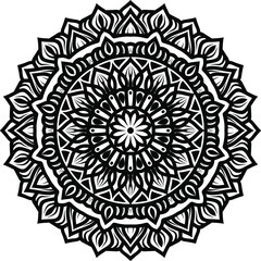 Vector mandala art or circular pattern for decoration elements