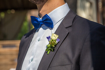 groom in a wedding suit