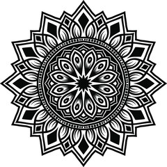 Vector mandala art or circular pattern for decoration elements