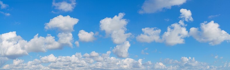 Naklejka na ściany i meble blue sky background with clouds. panorama