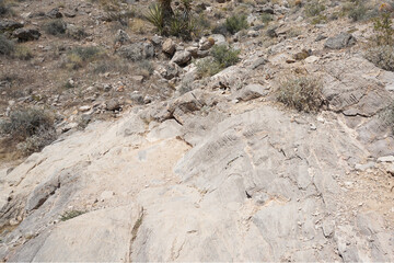stone wall in the desert