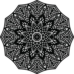 Vector mandala art or circular pattern for decoration elements