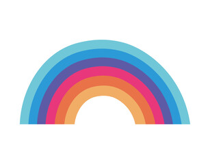 Isolated lgtbi rainbow vector design